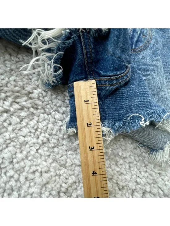 Abercrombie & Fitch The Cutoff Short High Rise Distress Womens 28/6 - Picture 9 of 9